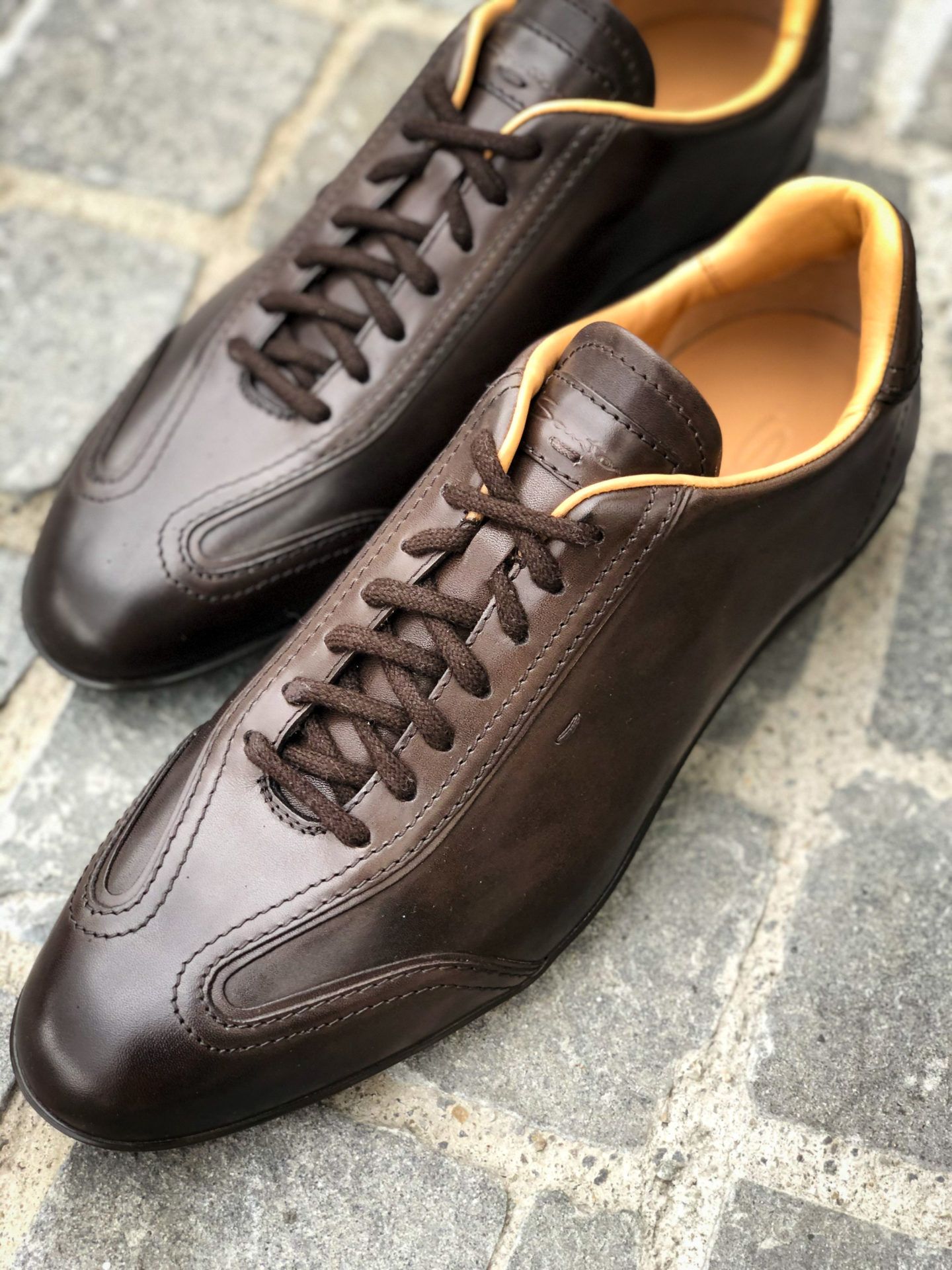 BASKETS EN CUIR SANTONI • Chaussures de luxe à Genève | Brogue