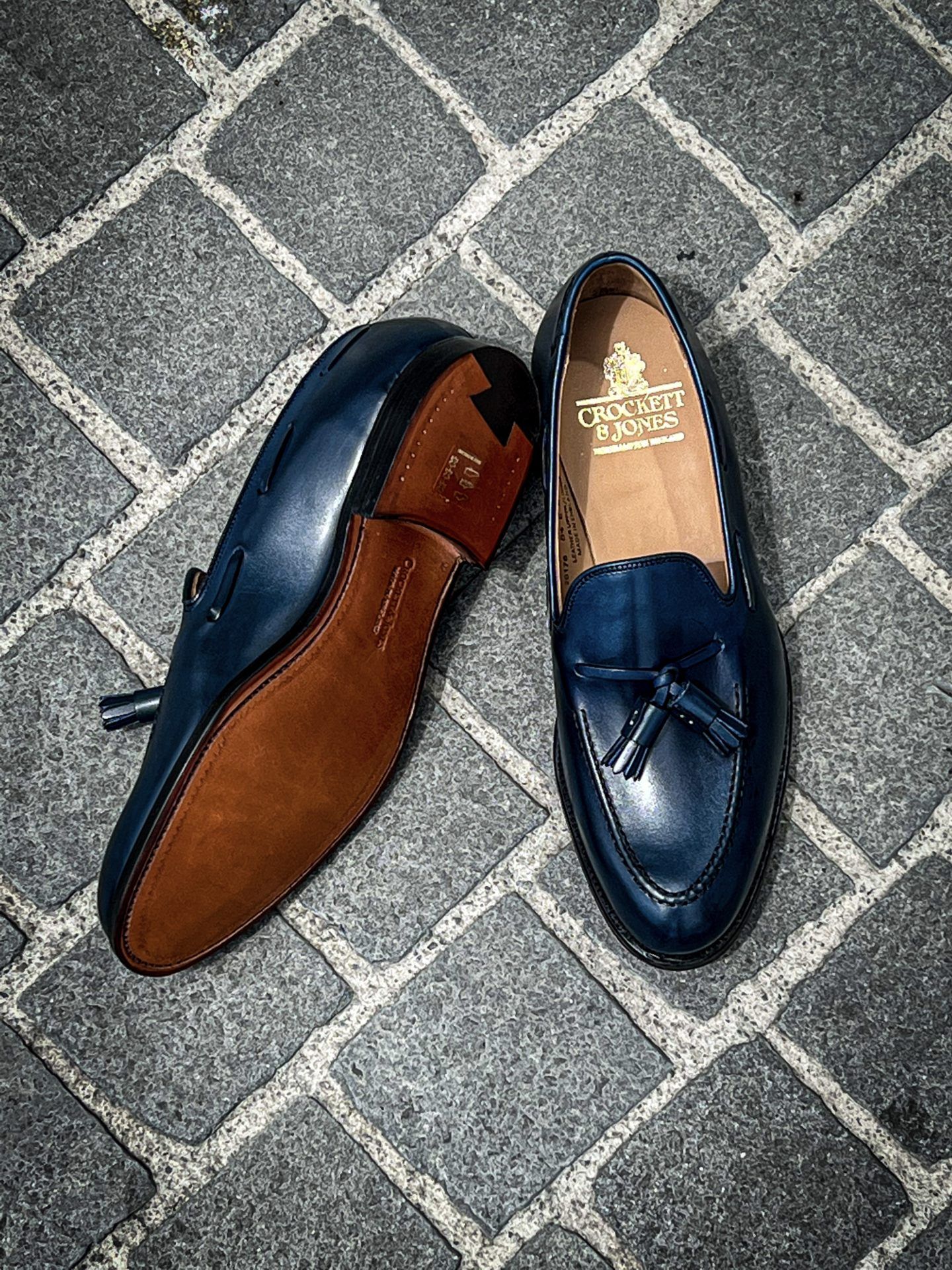 Crockett & Jones Jersey Blue • Brogue